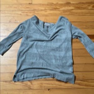 3/4 sleeve eyelet sweater